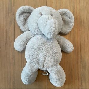 Kellytoy Elephant Plush Stuffed Animal Gray Crinkle Ears Rattle Soft Toy